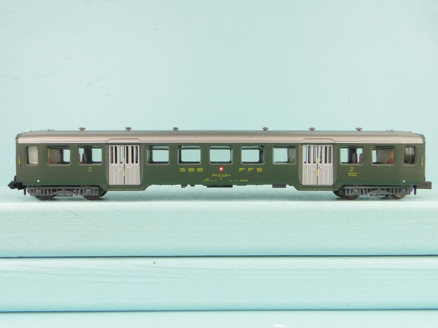 Arnold Modellini di ferrovie: Arnold Spur N SBB Leichstahlwagen – Usato da Bülach venduto da Albitrain 4