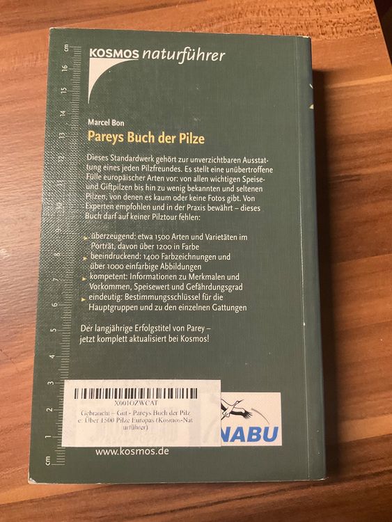 Pareys Buch der Pilze Über 1500 Pilze Kaufen auf Ricardo