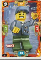 LEGO NINJAGO TRADING CARD SERIE 5 # 59 VINNY