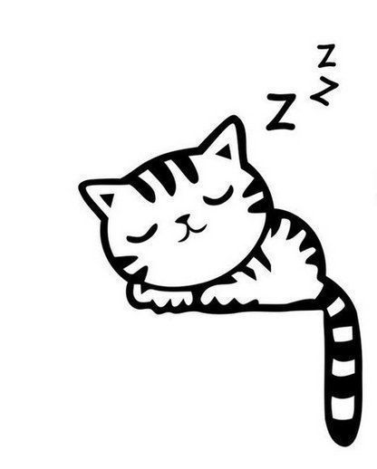 Sticker: süsser Aufkleber Katze schlafend – Nuovo e nell'imballaggio originale da Walenstadt venduto da SchnaeppchenRabe