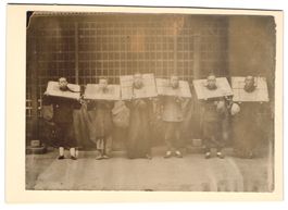 Fotografie gefangenen Chinesen in Tracht