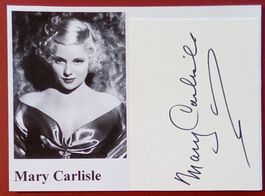 Mary Carlisle 1914-2018 Autogramm signiert Karte 10x15cm
