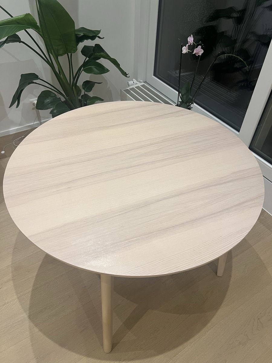 Ikea Tavoli: Table ronde Ikea lisabo 120cm – Usato da Genève venduto da Jacetai 2