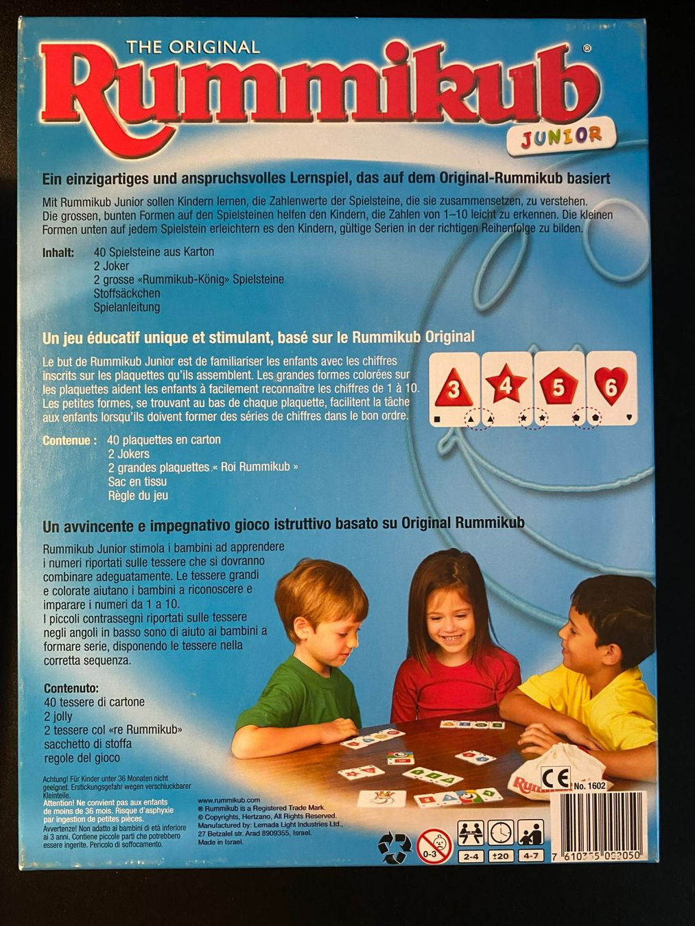 Carlit Spiele: Rummikub 'Junior' The Original – Gebraucht aus Langenthal von Regentropfe 1
