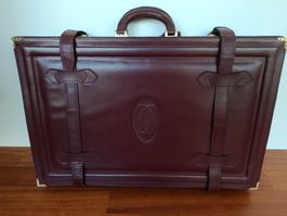 Vintage Cartier Koffer Bordeaux Reisekoffer