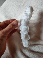 Hochzeitsschmuck, weisse Rosen, Haarklammer, Elegant