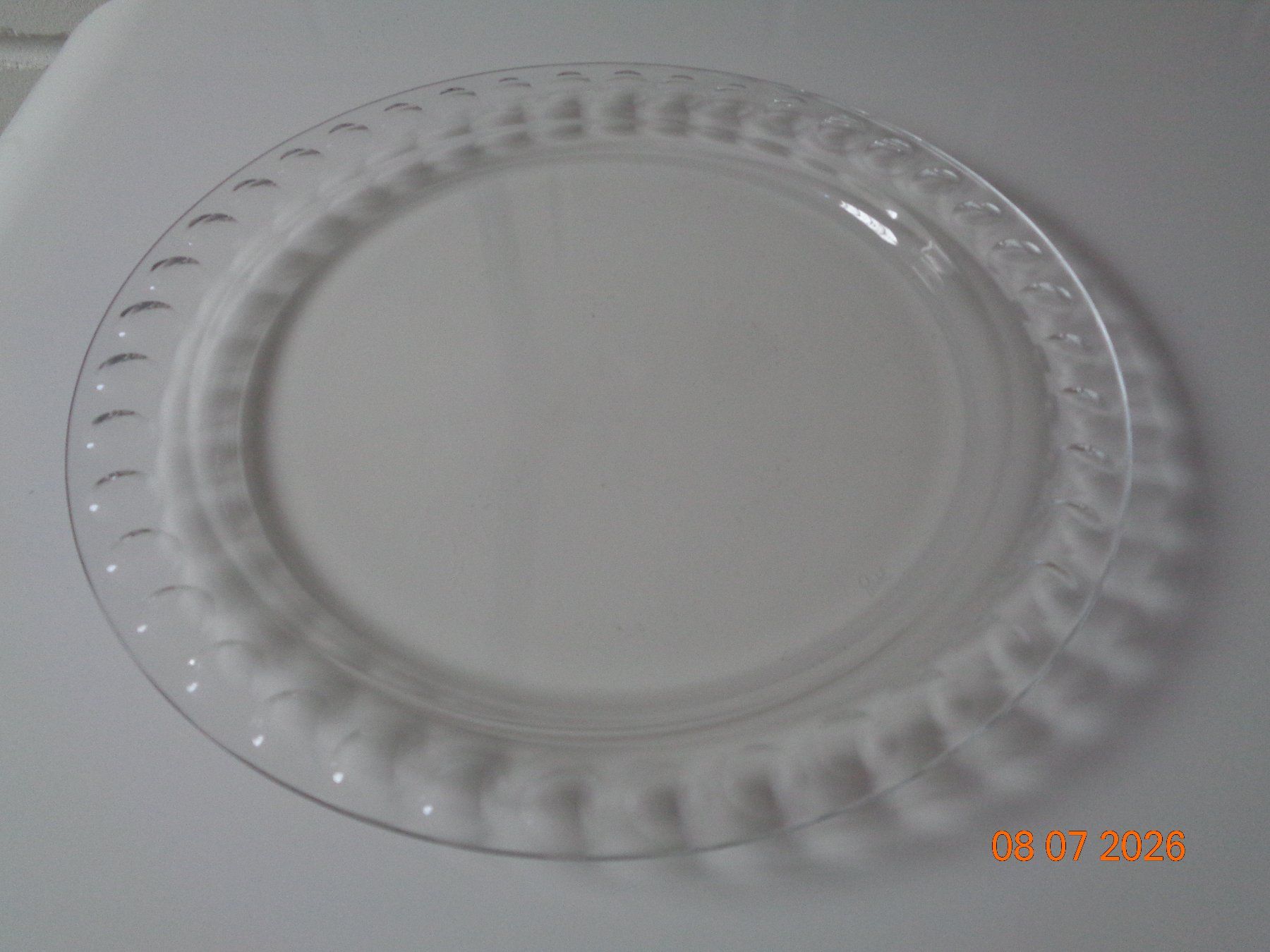 Servierplatten: Riedel Glas-Kuchenplatte, Durchm. 31.5 cm – Gebraucht aus Wiesendangen von Gullfoss