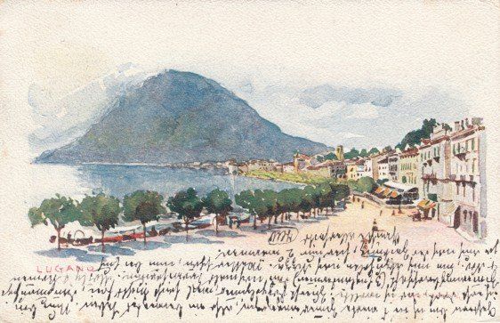 Cartoline postali: Lugano 1904 – Usato da Zuerich venduto da OceanLinerPostcards