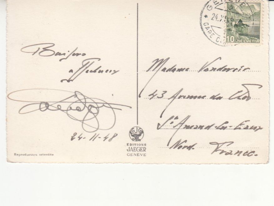 Cartoline postali: Genève 1948 – Usato da Bürglen TG venduto da StampGraf 1