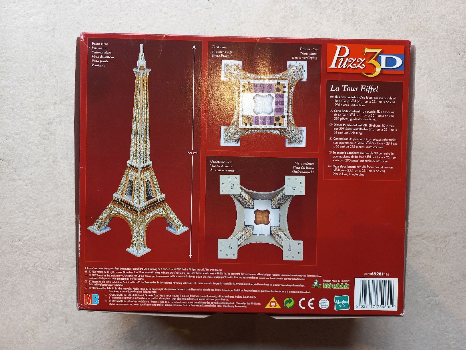 Puzzles: MB Puzz3D Eiffelturm/ La Tour Eiffel – D'occasion à Frutigen par samuele80 1