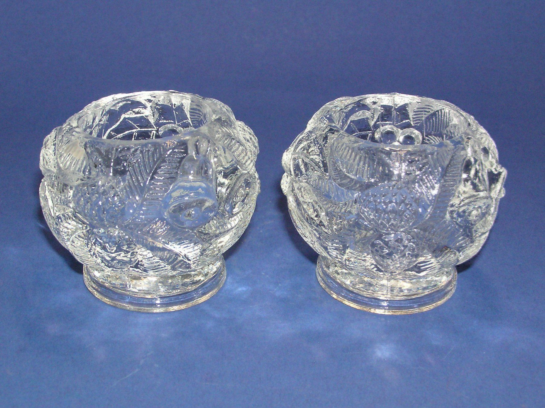 Portacandele: 2 GLAS TEELICHTER – Usato da Grenchen venduto da country59