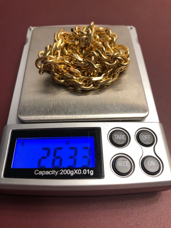 Catenine: Massive und elegante Damenkette aus 18 Karat Gelbgold Au 750 – Usato da Bern venduto da bombich 8