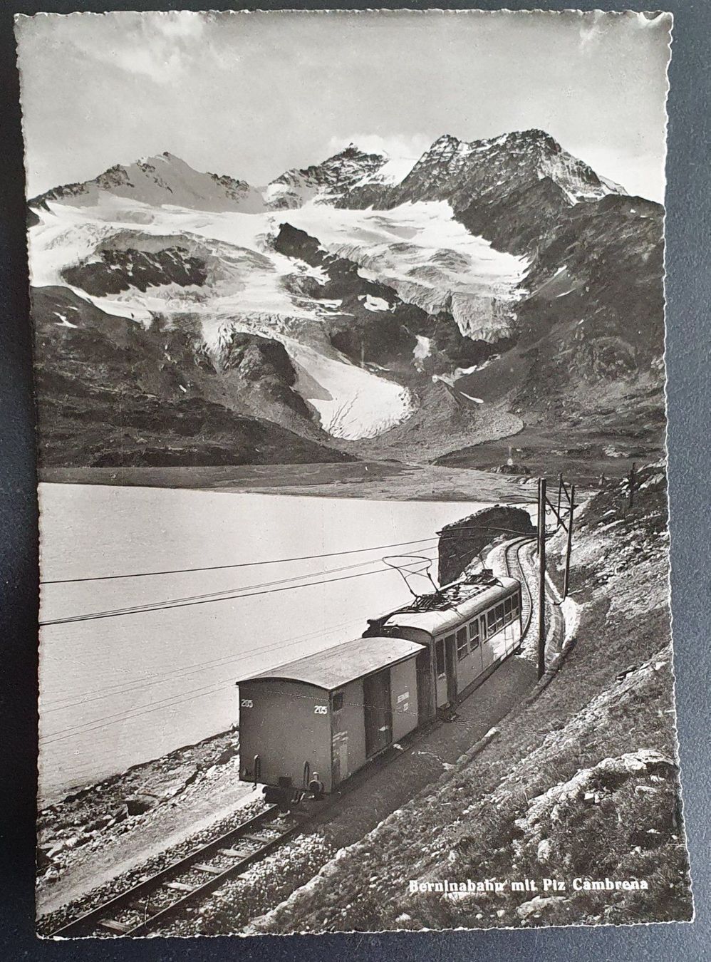 Cartoline postali: Berninabahn mit Piz Cambrena 1951 – Usato da Kreuzlingen venduto da Rschweiz1