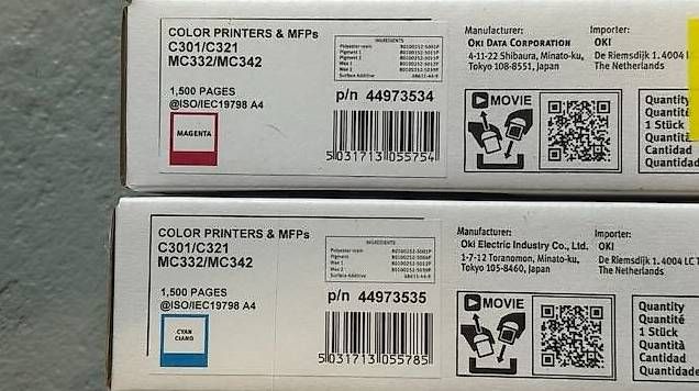 Oki Cartucce per stampanti & toner: Druckerpatronen OKI MC332 / MC342 – Nuovo e nell'imballaggio originale da Hünibach venduto da Asterix777 2