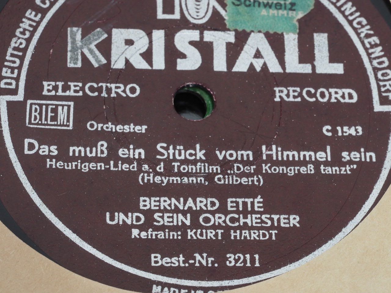 Vinyles: DISQUES 78 TOURS – D'occasion à Lausanne par Leag 3