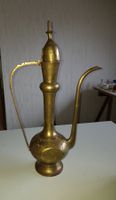 Orientalische Messing Kanne, Vintage Stil, 46cm hoch