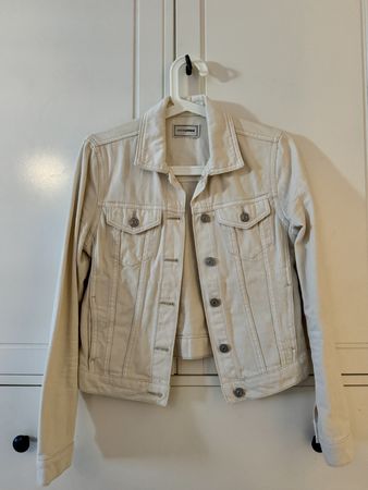 Pimkie Women’s Cream White Denim Jacket – Size XS