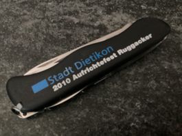 Grosses Victorinox Sackmesser "DIETIKON ZENTRUM RUGGACKER“