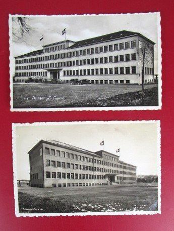 Cartes postales: 2 alte Ansichtskarten Kaserne Payerne - 1940er Jahre – D'occasion à Luzern par Horoskop1