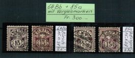 Wertziffer Nr.64Bb + 85a - gestempelt