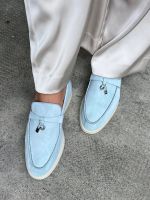 Loro piana summer walk blue 38 suede 