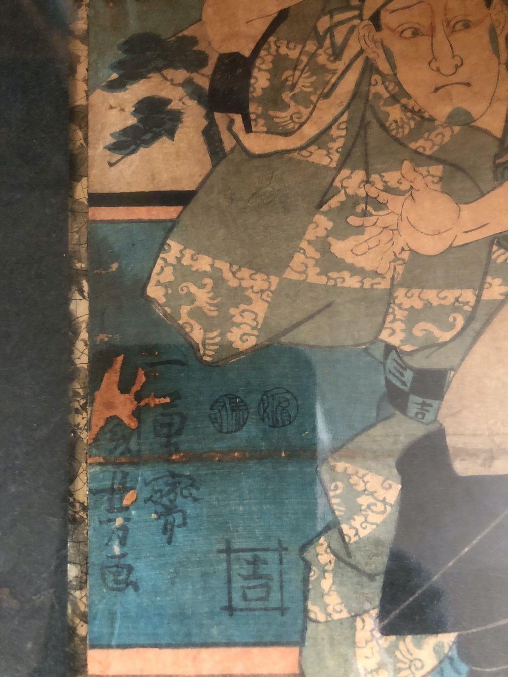 Xilografie: wunderschöner Japanischer Holzschnitt - antikes Bild - Top – Usato da Ittenthal venduto da Hwaggis 3