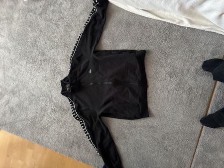 Lacoste Sweatjacke schwarz Reissverschluss Grösse XL