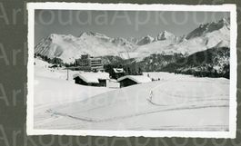 AK sw Arosa GR Berghotel Prätschli ≈ 1937