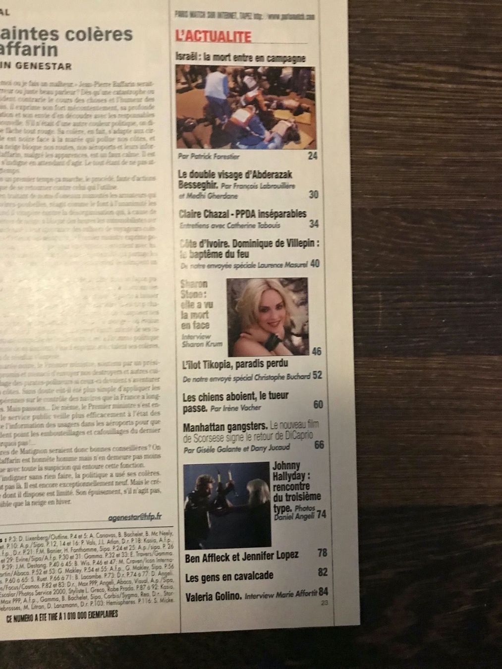 Riviste & Magazine: Paris Match, No 2799, 9 Janvier 2003 --> LIRE – Nuovo (secondo la descrizione) da Zürich venduto da Tarafo5 1