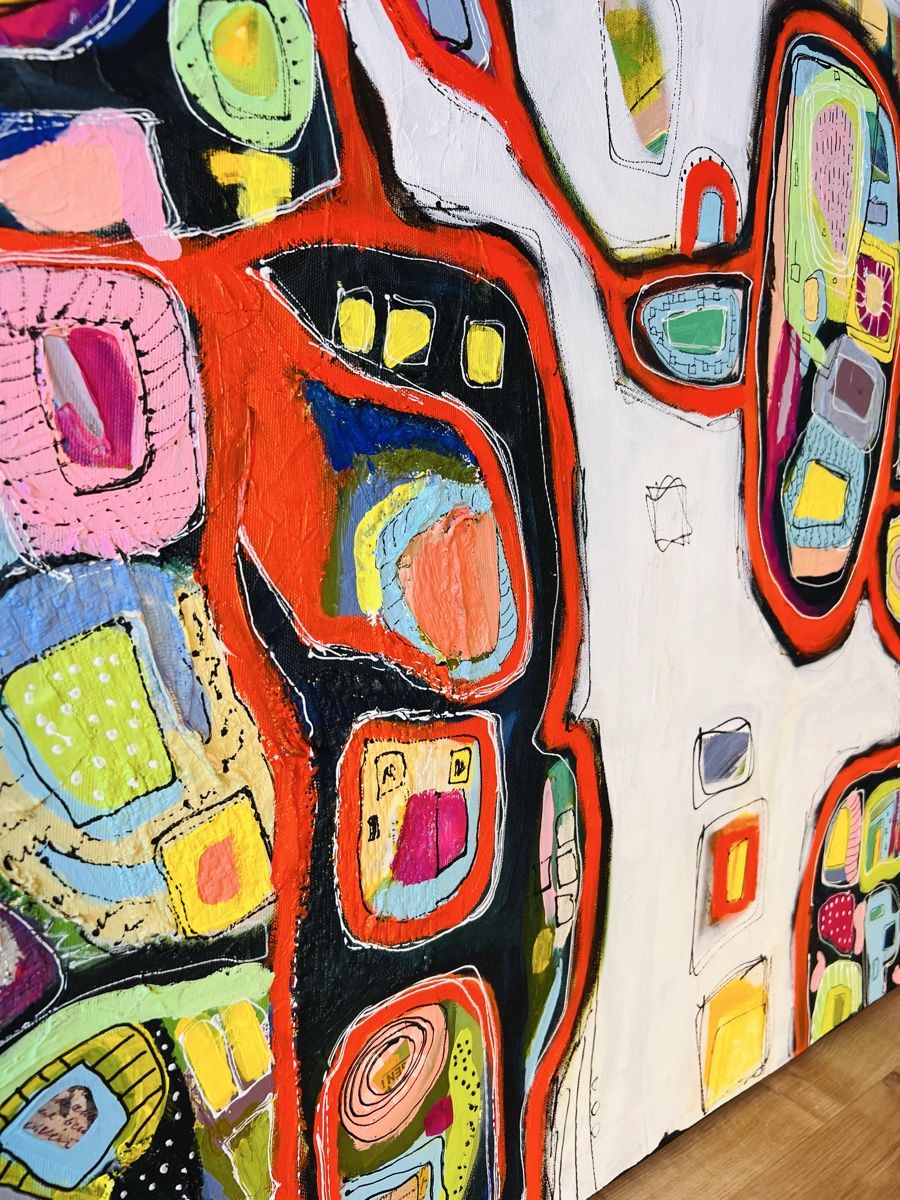 Dipinti: Abstraktes Acrylbild, Unikat, 120x100cm – Nuovo e nell'imballaggio originale da Kreuzlingen venduto da eszanza 6