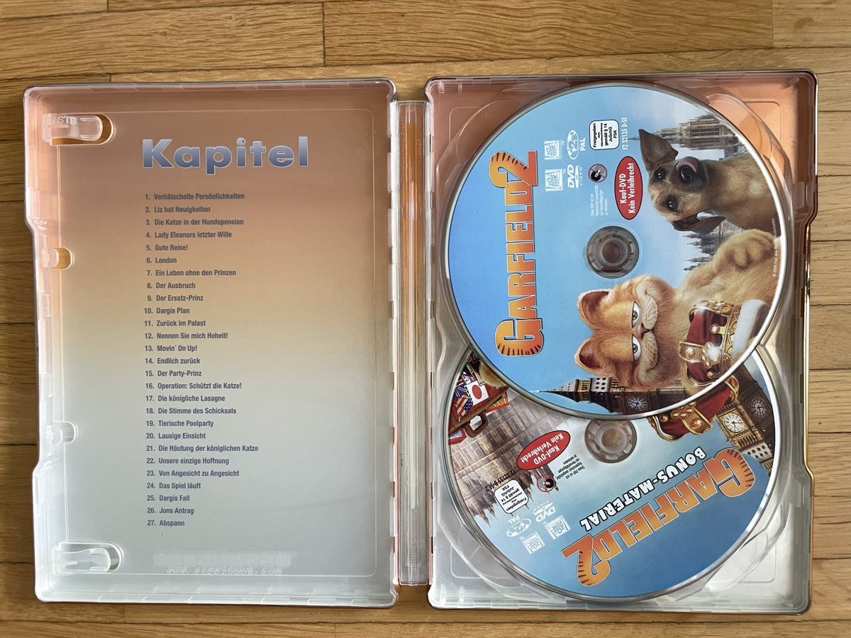 Tutti i DVDs: Garfield 2 Special Edition Steelbook – Nuovo (secondo la descrizione) da Tägerwilen venduto da Shaimaa 2