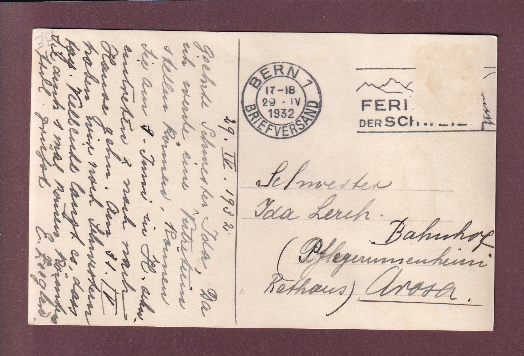Cartoline postali: BERN - Bärengraben - 1932 - Photo – Usato da Pully venduto da nicecards 1