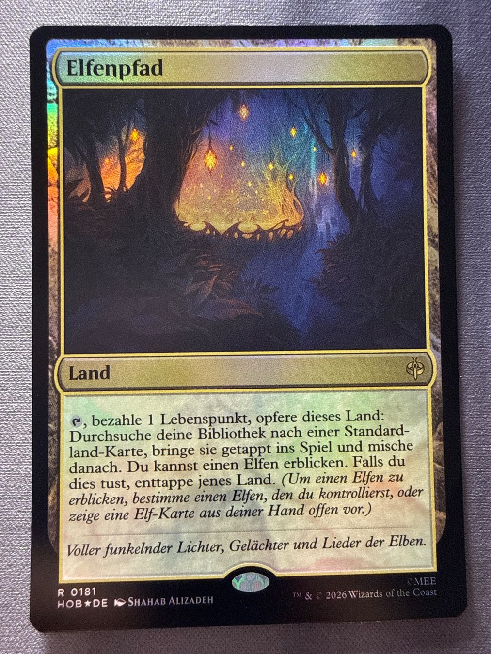 Magic The Gathering Sammelbilder & Trading cards: Elfenpfad FOIL 0181 The Hobbit – Neu (gemäss Beschreibung) aus Windlach von Karterix