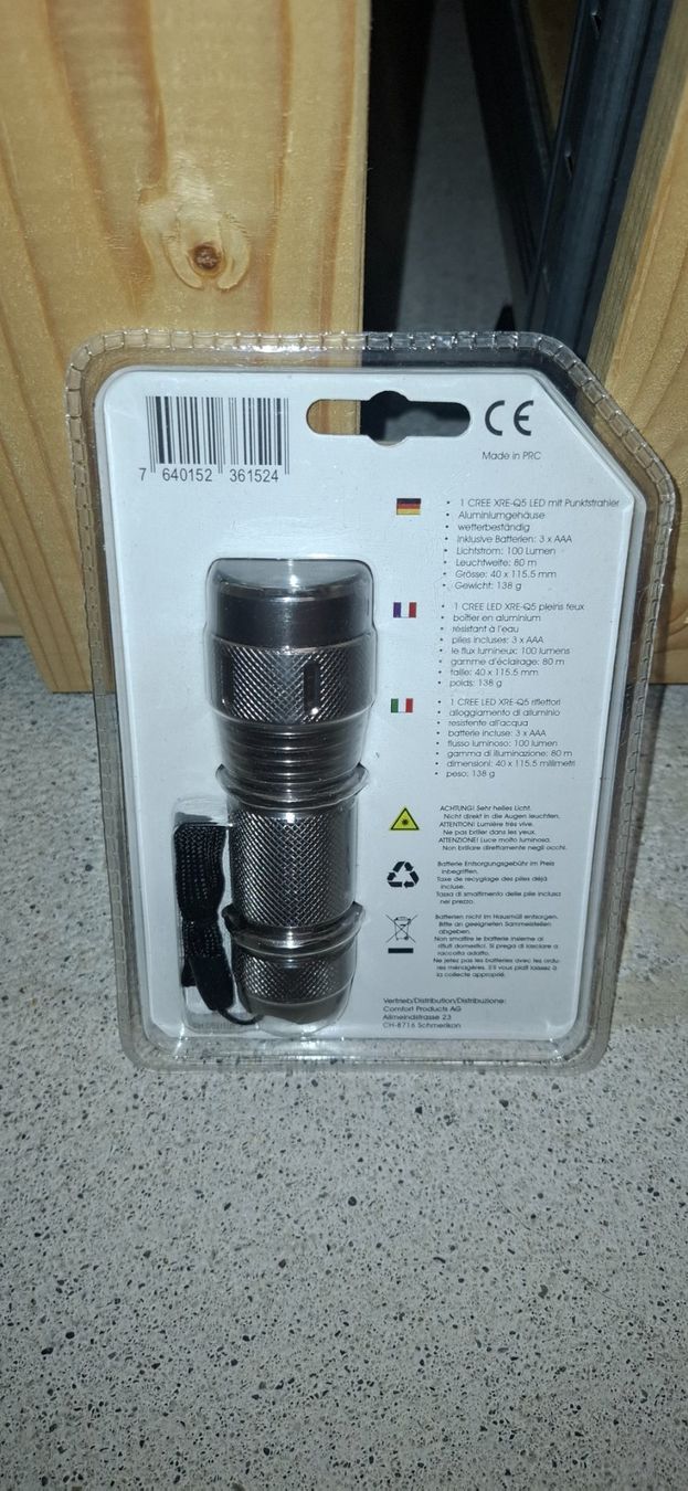 Lampade: Taschenlampe – Nuovo e nell'imballaggio originale da Zürich venduto da male80 1