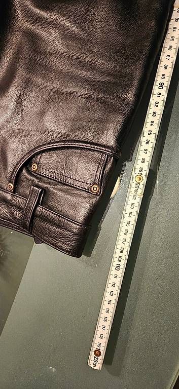 Hosen: Biker Lederhose Schwarz – Gebraucht aus Ittigen von Auderset 4