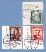1942 P.J.Marken Ortsstempel+ Eckrandtabs