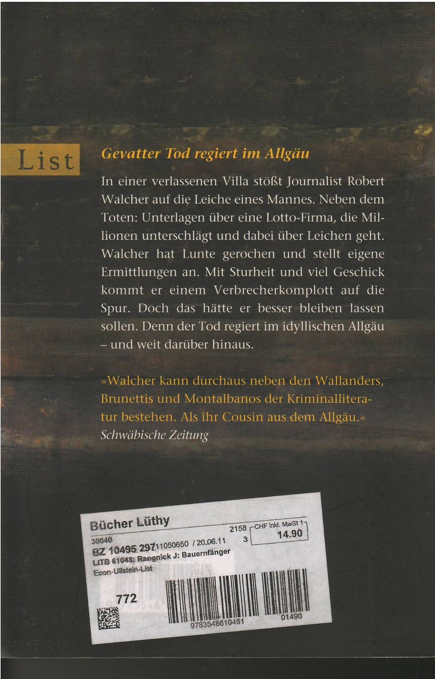 Libri: Joachim Rangnick  -  Bauern-Fänger – Usato da Lyss venduto da Zon 1