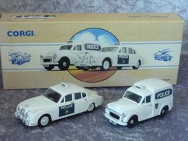 Jaguar MKll und Morris Minor Police 1:43