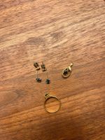 Schmuckset 14K (585) Gold mit blauen Saphiren