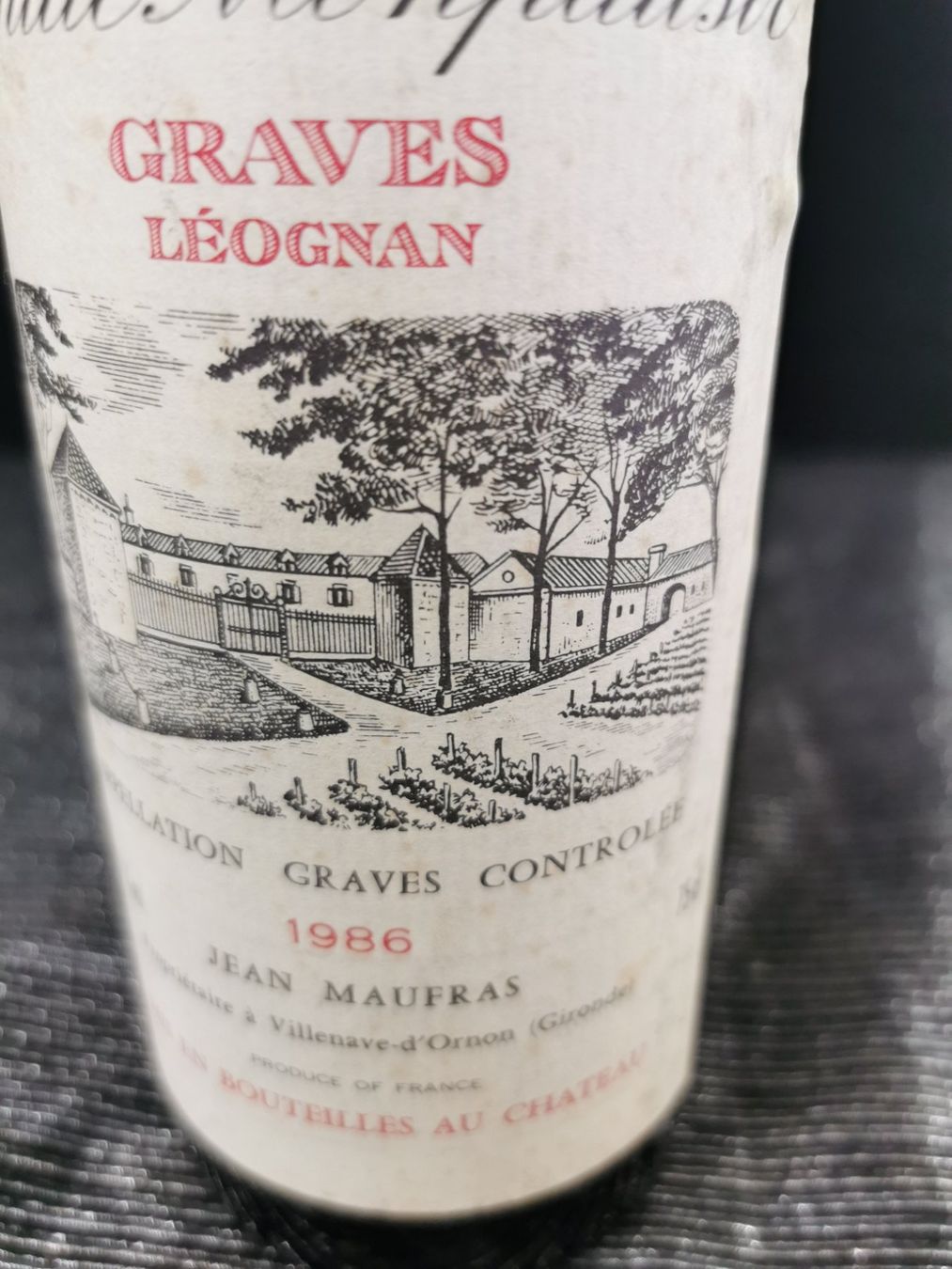 Vino: CHÂTEAU PONTAC MONPLAISIR GRAVES LEOGAN 1986 – Nuovo (secondo la descrizione) da Genève venduto da Leboucheoreilles 2