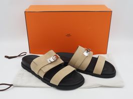HERMES Sandale Jackson Gr. 41,5 in beige (100490)