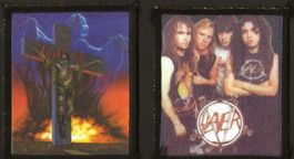 SLAYER - 2x Aufnähpatches 80x95mm - 90er Jahre