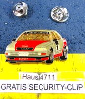 AUDI QUATRO V8 DTM Nr.1RACING-CAR AUTO PIN mit SECURITY-CLIP