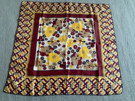 Vintage Seidentuch 75 x 75 cm