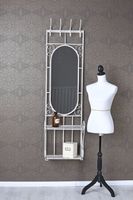 Flurgarderobe Weiss Paneel Metall aja181