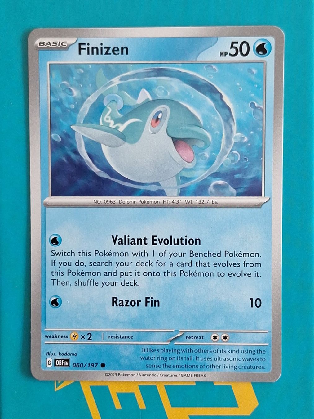 Pokémon Carte collezionabili: Finizen - Pokemon Obsidian Flames – Usato da Altstätten SG venduto da GGsGameshop