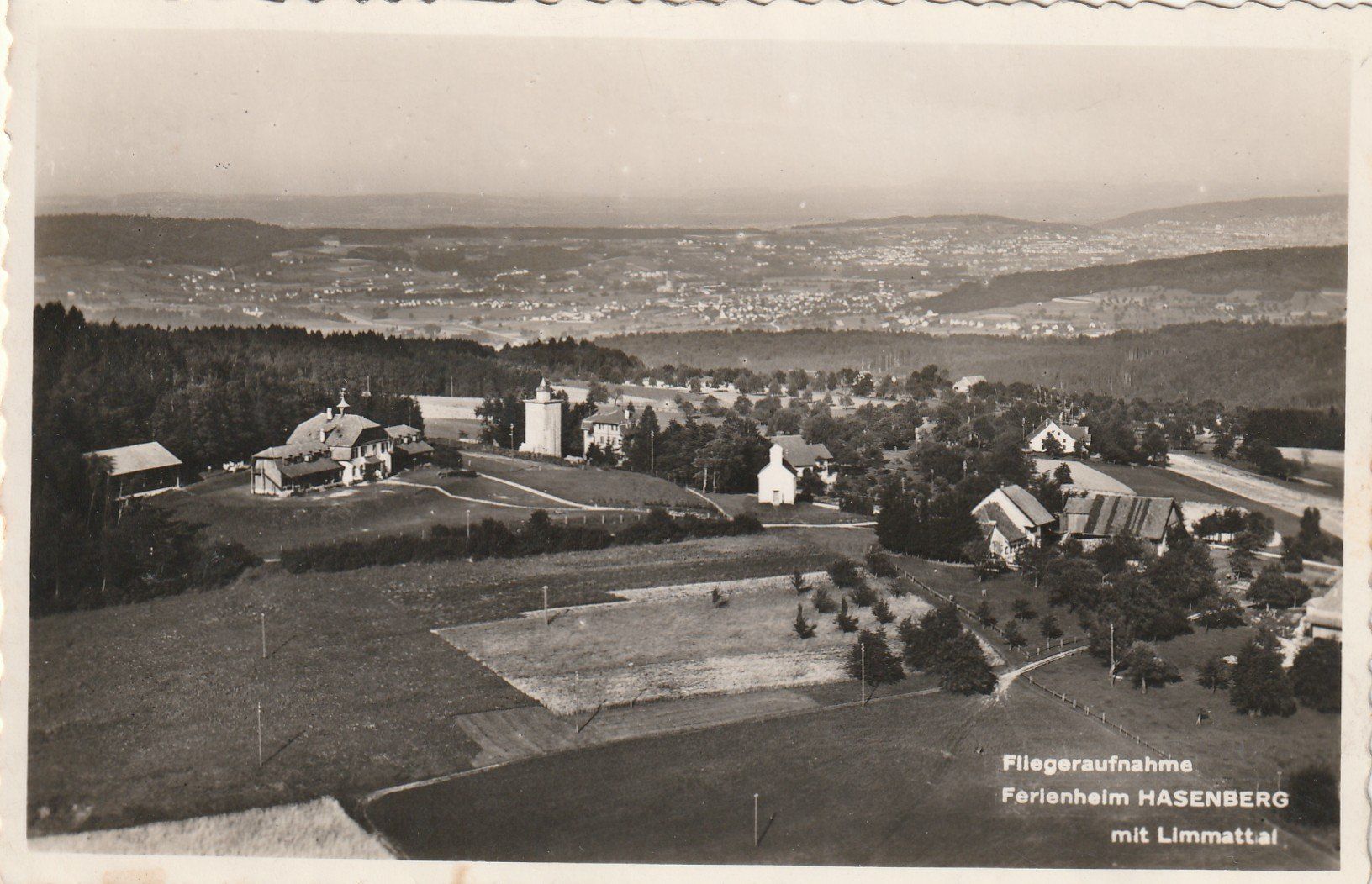 Cartes postales: Ferienheim Hasenberg Flugaufnahme – D'occasion à Rorschacherberg par fratovi2