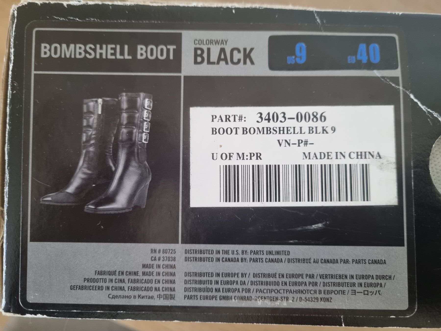 Scarpe da donna: Motorradstiefel - Icon Bombshell Boots – Grösse 40 – Usato da Bremgarten AG venduto da Cecile.Vigneron 1