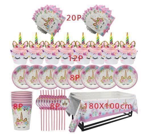 Tutte le decorazioni: Set de décoration d'anniversaire Licorne – Nuovo e nell'imballaggio originale da Gurmels venduto da Swisspod