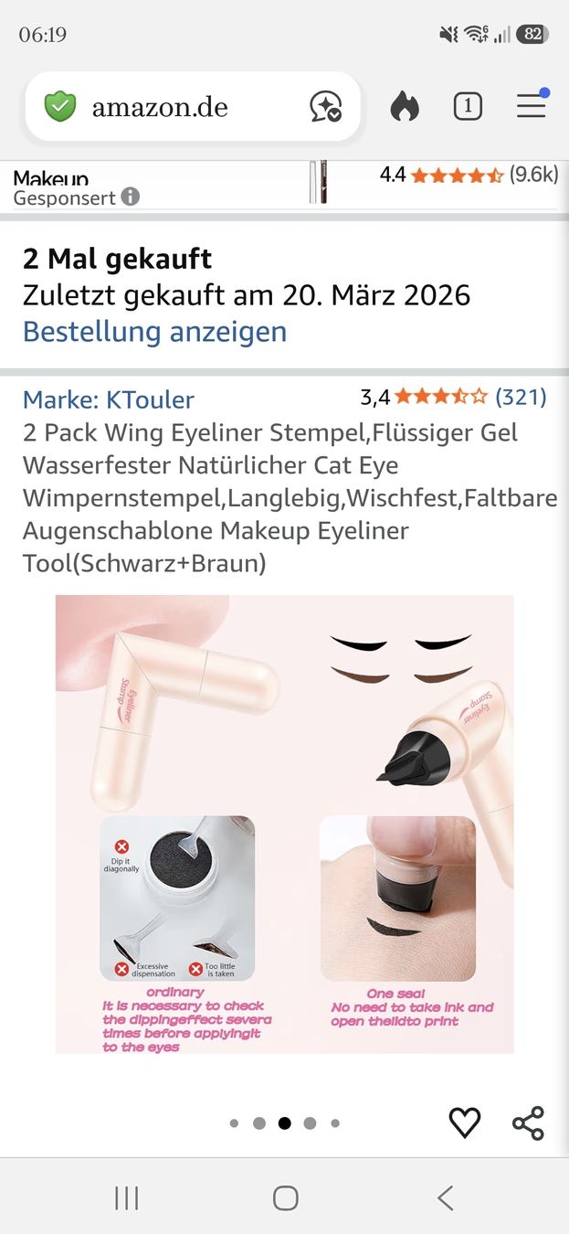 Make-up: Eyeliner-Stempel-Set – Neu und originalverpackt aus Goldau von sandwalk 3